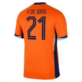 Prima Maglia Paesi Bassi F. De Jong 21 Euro 2024